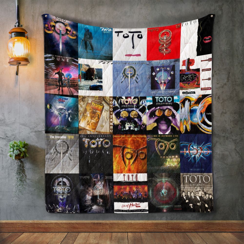 Toto Album Covers Quilt Blanket