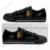 Frank Ocean Blonde Sneakers - Custom Black Canvas Low Tops, Men's & Women's Unisex Casual Streetwear, R&B Music Artist Graphic Print, Hip Hop Fan Gift