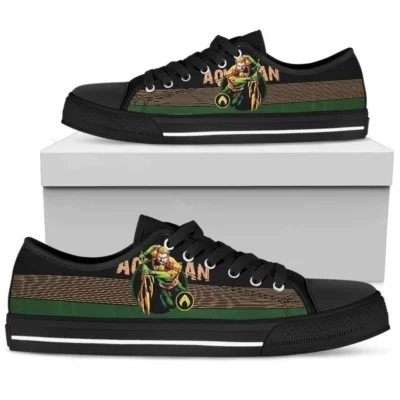 Aquaman Sneakers Low Top For Fans Gift PT11