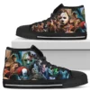 Horror Characters High Top Shoes Custom For Horror Fans