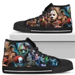 Horror Characters High Top Shoes Custom For Horror Fans