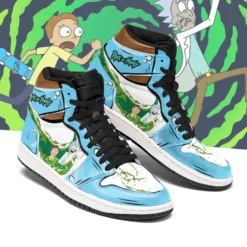 Rick And Morty J1s Sneakers Funny Finger