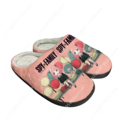 Spy x Family Anya Forger Plush Indoor Slippers - Pink Cozy Anime Footwear