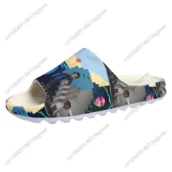 Childish Gambino Graphic Print Slide Sandals - Casual Lightweight Summer Beach Shoes for Men and Women