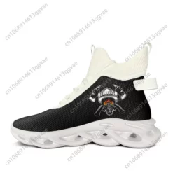 Men's Firefighter Graphic High Top Sneakers - Breathable Blade Sole Walking Shoes
