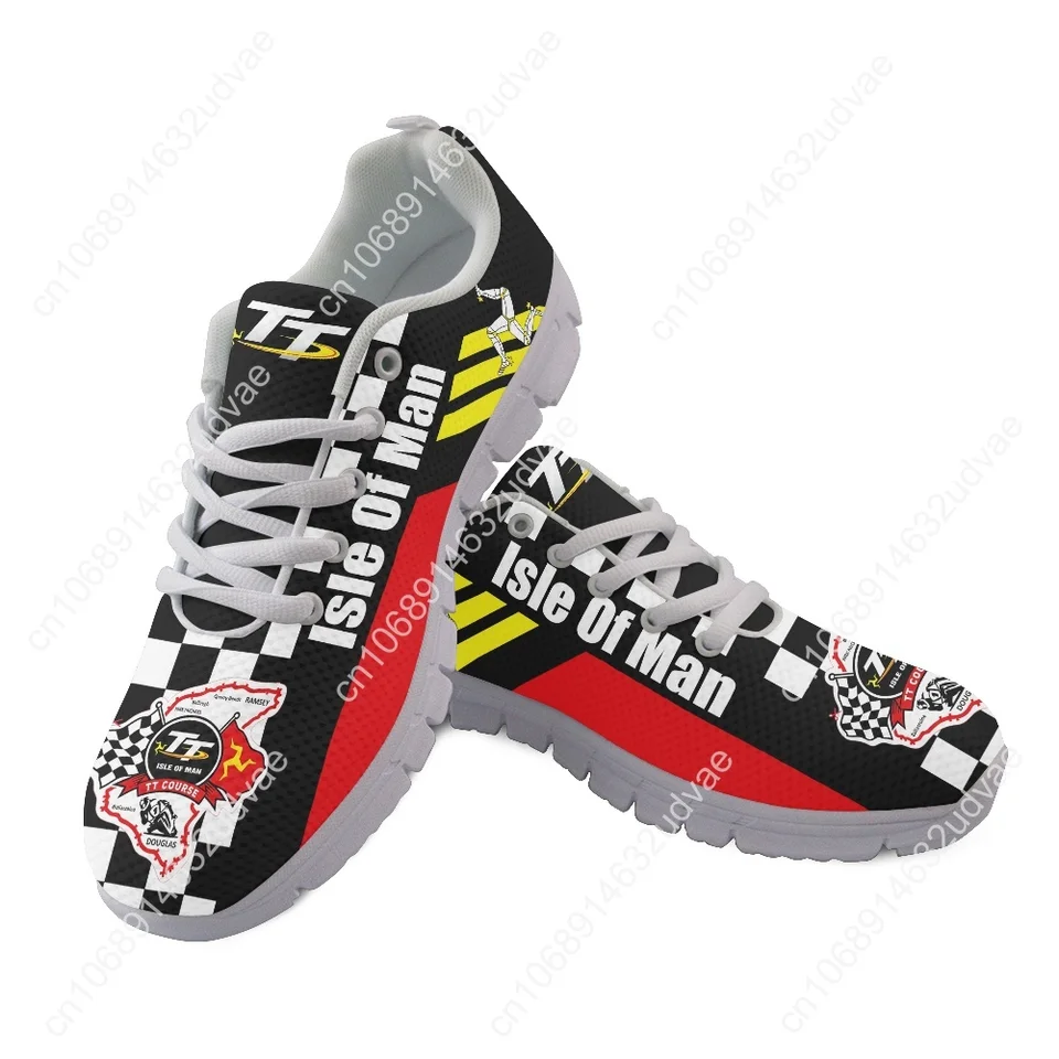 Isle of Man TT Course Commemorative Sneakers - Lightweight Racing Themed Running Shoes