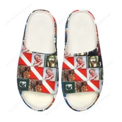 Van Halen Album Covers Graphic Print Slide Sandals - Men's and Women's Comfort Slides