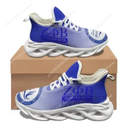 Zeta Phi Beta Sorority ZΦB Women's Lightweight Blade Sneakers - Royal Blue & White