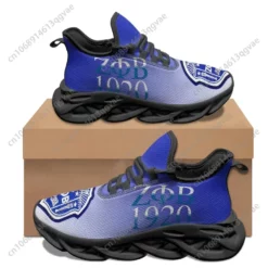 Zeta Phi Beta Sorority Sneakers - Blue Gradient ZΦB 1920 Running Shoes