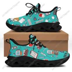 Medical Themed Nurse & Doctor Sneakers - Breathable Walking Shoes