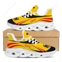 Germany Flag Men's Running Shoes - Lightweight Athletic Sneakers with Blade Sole