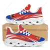 Chile Flag Men's Athletic Sneakers - Patriotic Running Shoes with Coat of Arms