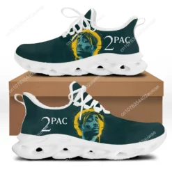 2Pac Tupac Shakur Graphic Print Sneakers - Men's and Women's Lightweight Casual Running Shoes