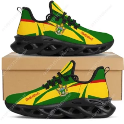 Zimbabwe Flag Men's Lightweight Running Shoes - Athletic Sneakers