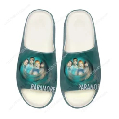 Paramore Band Graphic Print Slide Sandals - Unisex Summer Beach Slippers