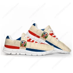 Dominican Republic Flag Unisex Athletic Sneakers - Lightweight Running Shoes