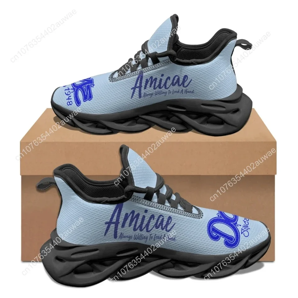 Zeta Phi Beta Amicae Women's Mesh Sneakers - 1948 Blue and Black Running Shoes