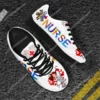 Colorful Nurse Print Women's Sneakers - Lightweight Nursing Shoes