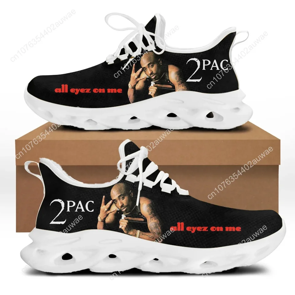 2Pac Tupac Shakur Men's Lightweight Running Shoes - All Eyez On Me Hip Hop Sneakers