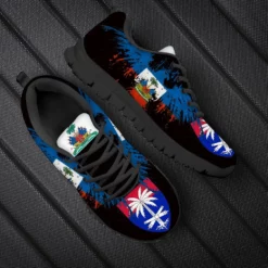 Haitian Flag Sneakers - Men's and Women's Haiti Coat of Arms Lightweight Running Shoes