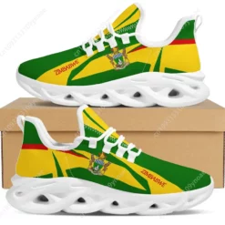 Zimbabwe Flag Men's Lightweight Breathable Running Shoes - Patriotic Walking Sneakers