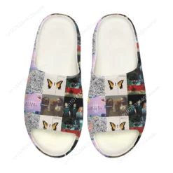 Paramore Band Album Cover Collage Slide Sandals - Lightweight Graphic Slides for Men and Women