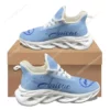 Zeta Amicae Women's Lightweight Running Shoes - Light Blue & White Athletic Sneakers