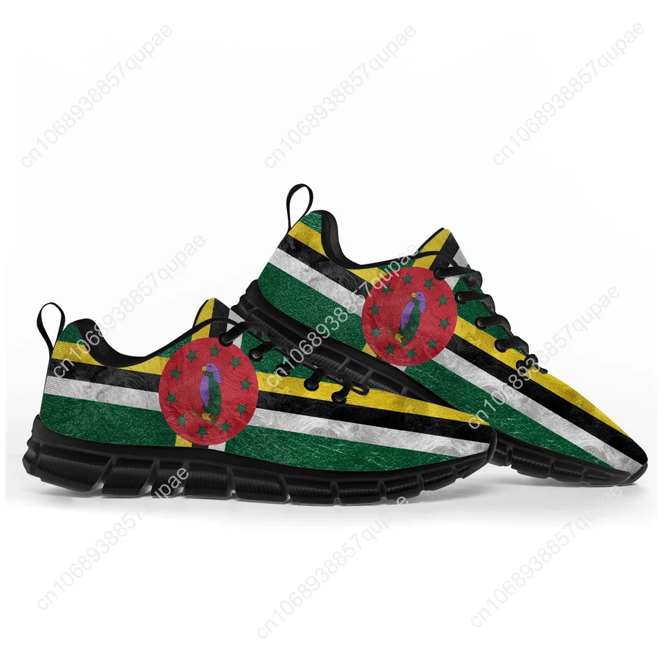 Dominica Flag Sneakers Men's Women's Lightweight Running Shoes