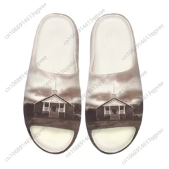 Whitsitt Chapel Baptist Church Graphic Print Open-Toe Slides - Sepia