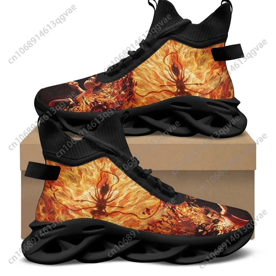 Nezha Mythical Fire Anime High-Top Blade Sneakers