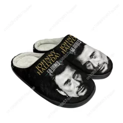 Johnny Hallyday 50 Titres Tribute Memory Foam Slippers for Men & Women