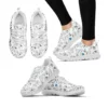 Women's Teeth Cartoon Pattern Sneakers - Lightweight Dental Nursing Shoes
