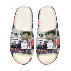 U2 Band Album Art Collage Slide Sandals - Men's & Women's Summer Footwear