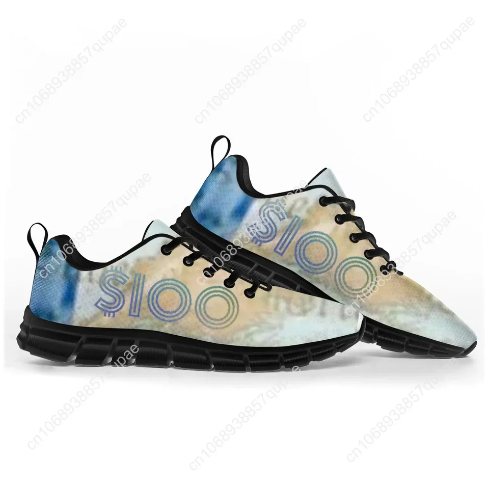 Men's $100 Bill Money Print Lightweight Running Shoes - Graphic Fashion Sneakers