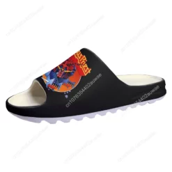 Judas Priest Defenders of the Faith Graphic Slide Sandals - Black/White