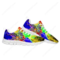 Splatoon Inspired Colorful Graphic Print Sneakers - Lightweight Casual Running Shoes for Men and Women