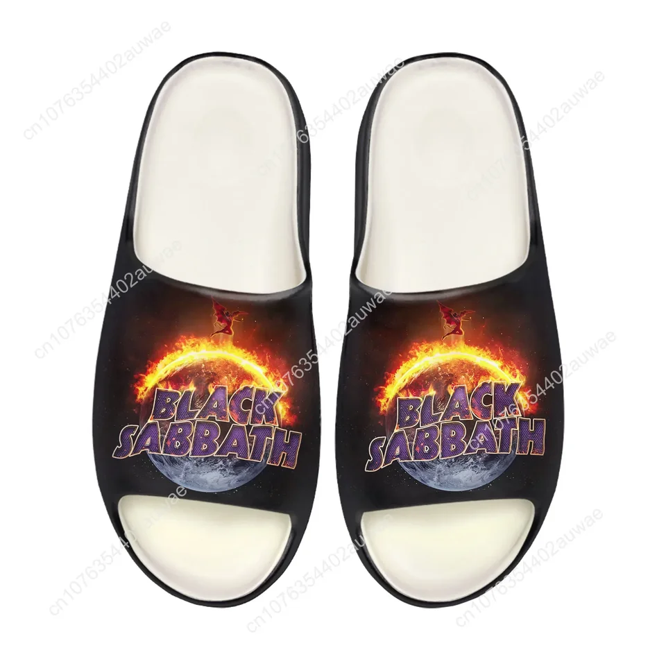 Black Sabbath Band Heavy Metal Rock Music Slide Sandals Slippers