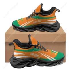 Ivory Coast Flag Sneakers - Men's and Women's Lightweight Breathable Running Shoes - Côte d'Ivoire Sports Footwear