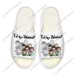 Limp Bizkit Band Graphic Print Slide Sandals - White Comfortable Summer Beach Slippers