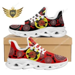 Aboriginal Sea Turtle Print Sneakers - Lightweight Breathable Running Shoes for Men and Women - Ethnic Indigenous Art Design