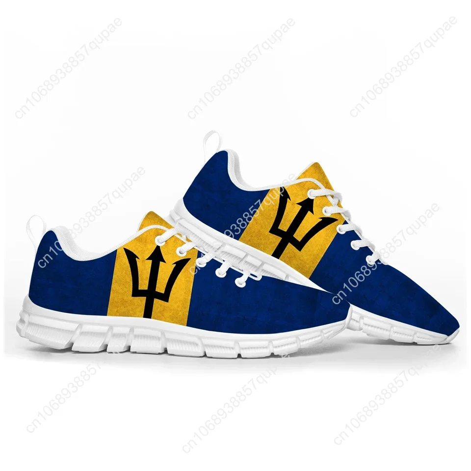 Barbados Flag Sneakers - Unisex Lightweight Running and Walking Shoes