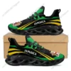 Jamaica Flag Men's Blade Running Shoes - Breathable Mesh Athletic Sneakers with Coat of Arms