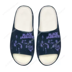 Black Sabbath Rock Band Graphic Slides - Comfortable Unisex Heavy Metal Slippers