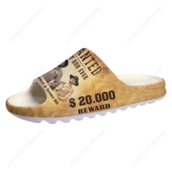 Bud Spencer & Terence Hill Wanted Poster Slide Sandals - Vintage Western Slippers