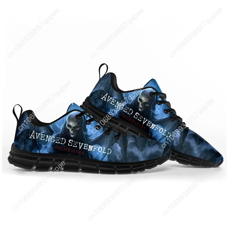 Avenged Sevenfold Nightmare Graphic Men's Sneakers - Lightweight Breathable Running Shoes