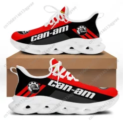 Can-Am BRP Red and Black Men's Breathable Running Shoes Athletic Sneakers