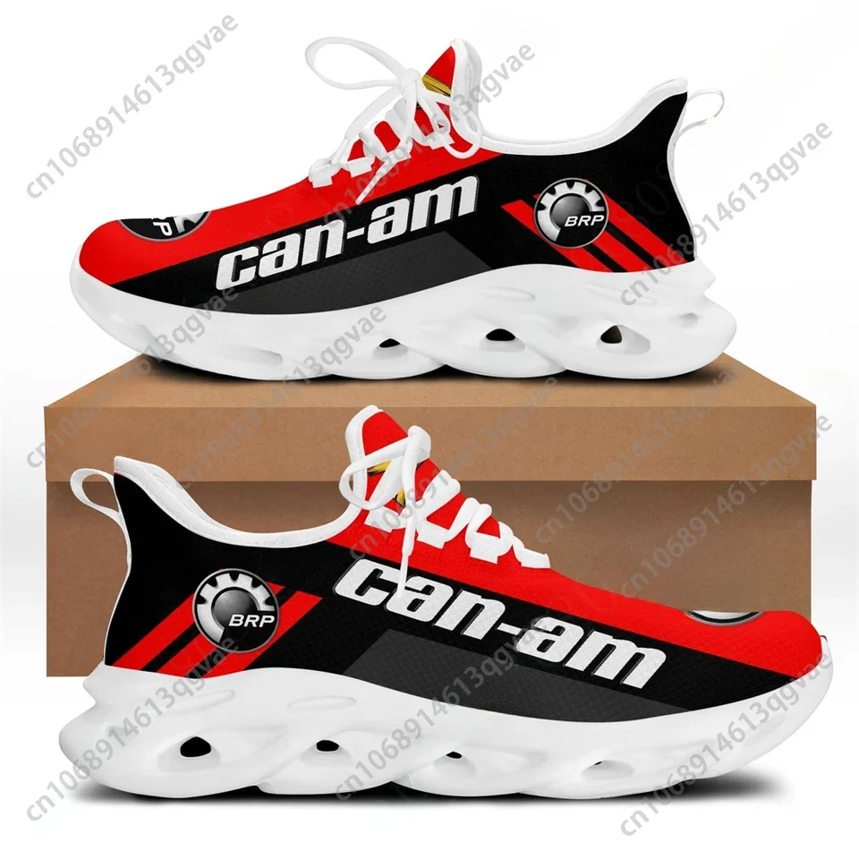 Can-Am BRP Red and Black Men's Breathable Running Shoes Athletic Sneakers