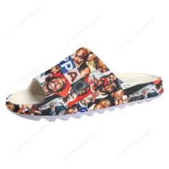 Tupac Shakur Collage Print Slide Sandals - Unisex Streetwear Comfort Slides