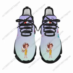 Cartoon Nurse Printed Women's Sneakers - Comfortable Lightweight Walking Shoes for Nurses & Medical Professionals