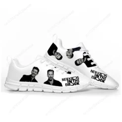 New Kids On The Block Fan Sneakers - White NKOTB Graphic Running & Walking Shoes for Men and Women